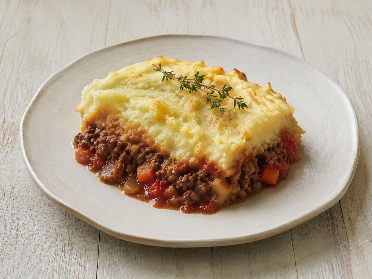 Shepherd's Pie, plated as one serving.