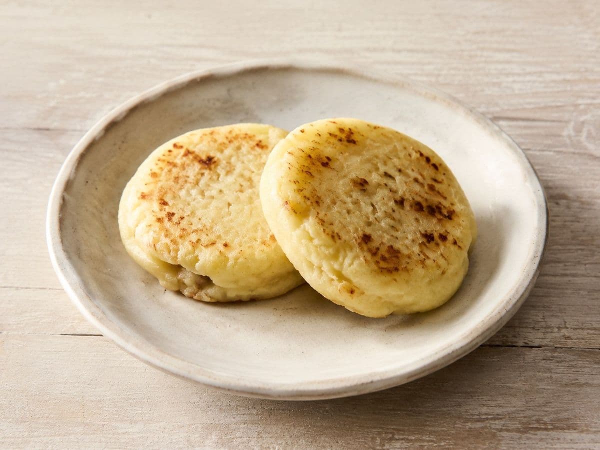 Tattie Scones, plated as one serving.