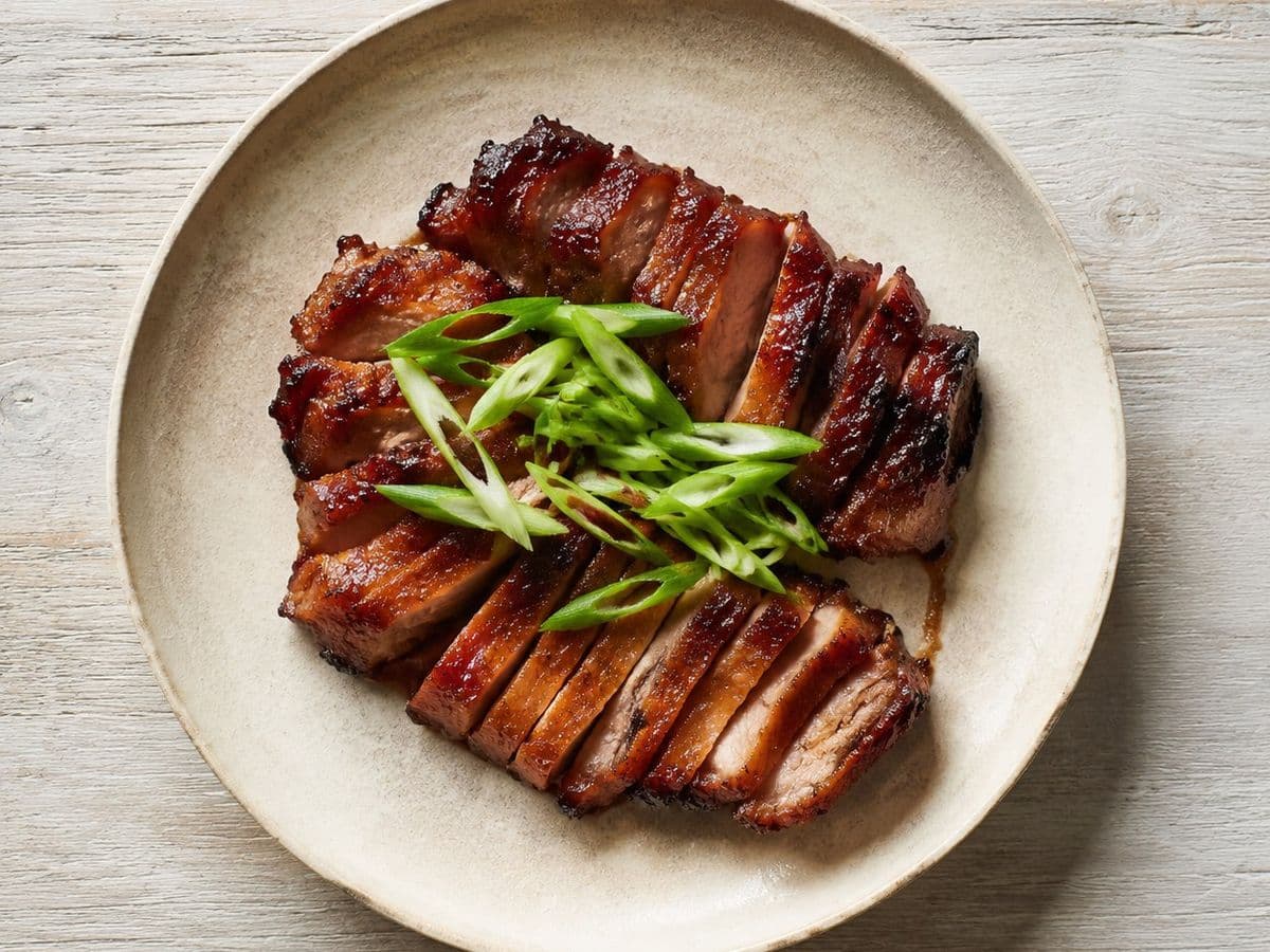Char Siu, plated as one serving.