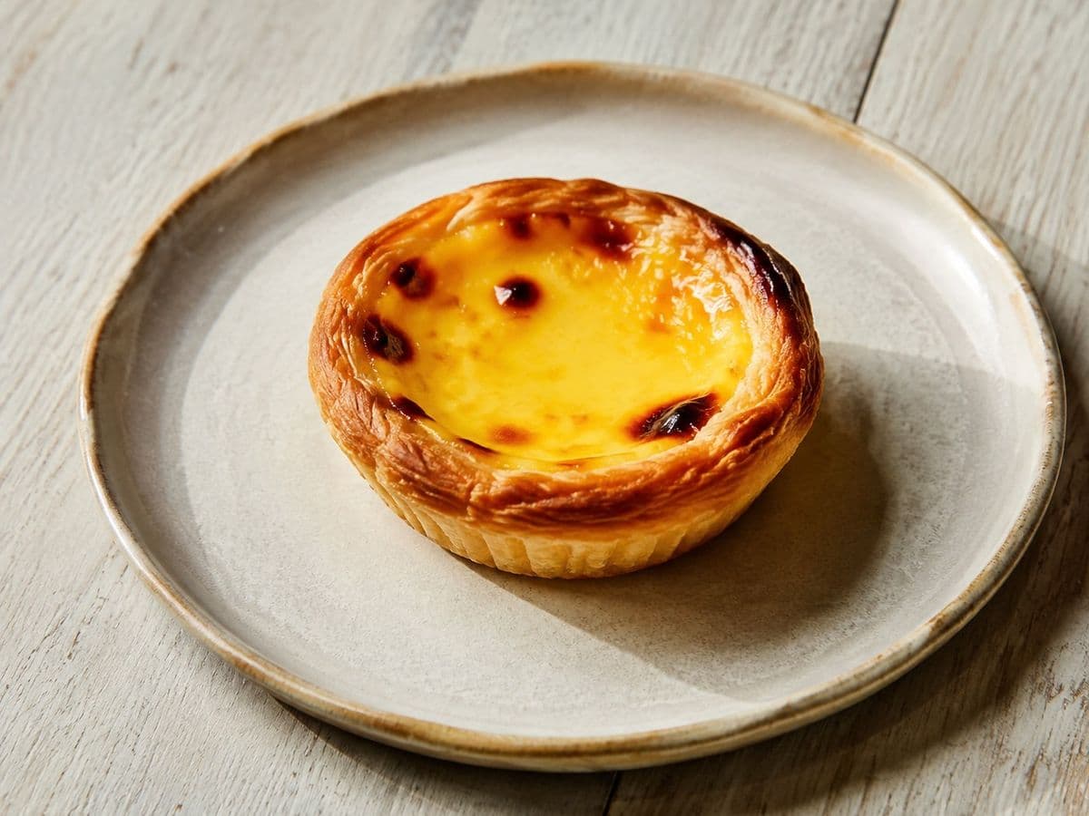 Egg Tarts, plated as one serving.