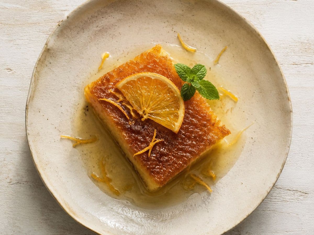 Ravani, plated as one serving.