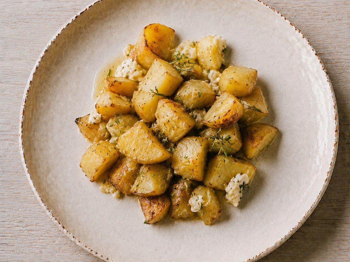Patate al Forno, plated as one serving.