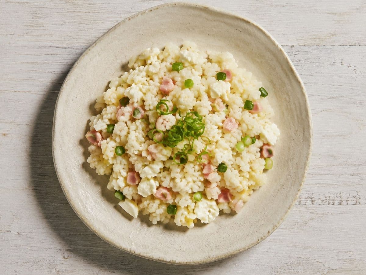 Chahan, plated as one serving.