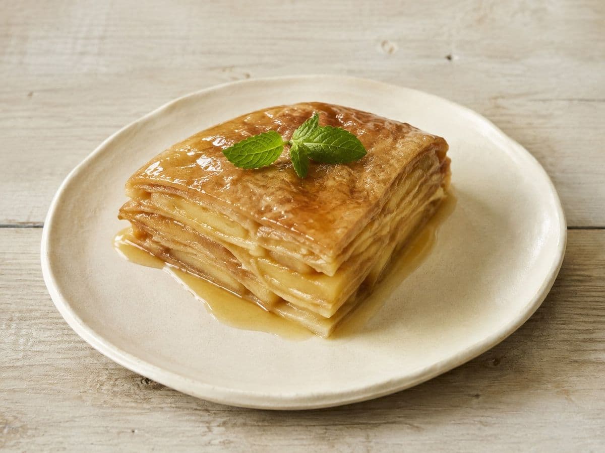 Honey Cake, plated as one serving.