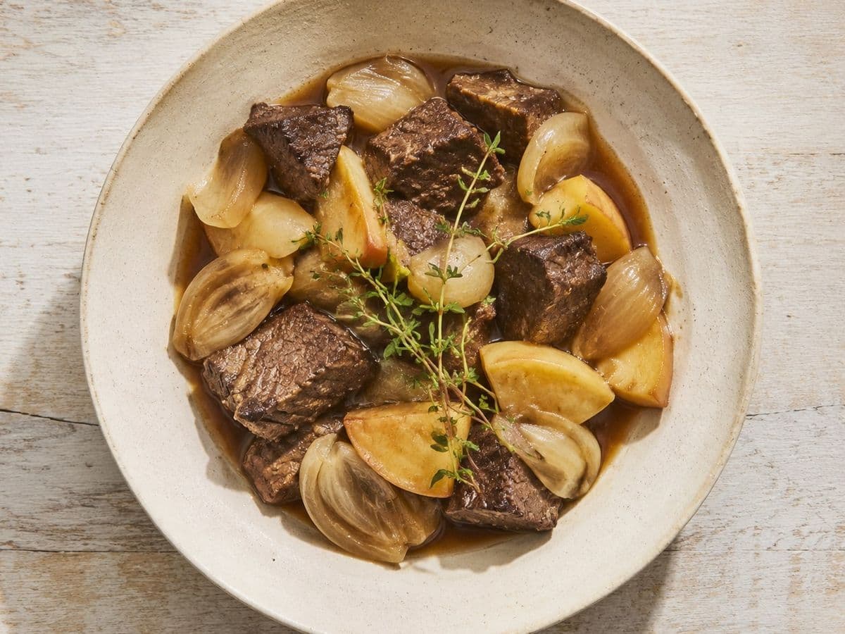 Esik Fleisch, plated as one serving.