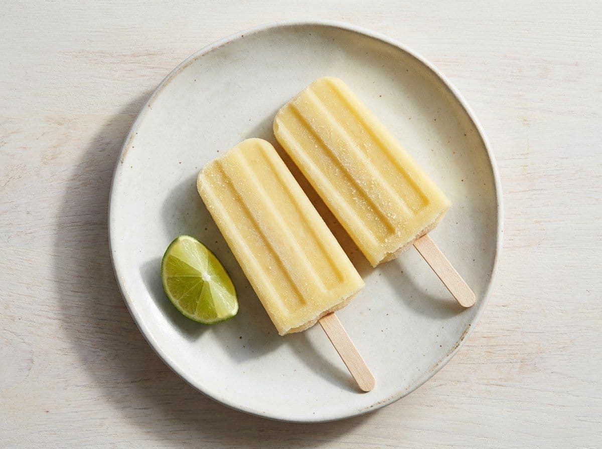 Paletas de Fruta, plated as one serving.