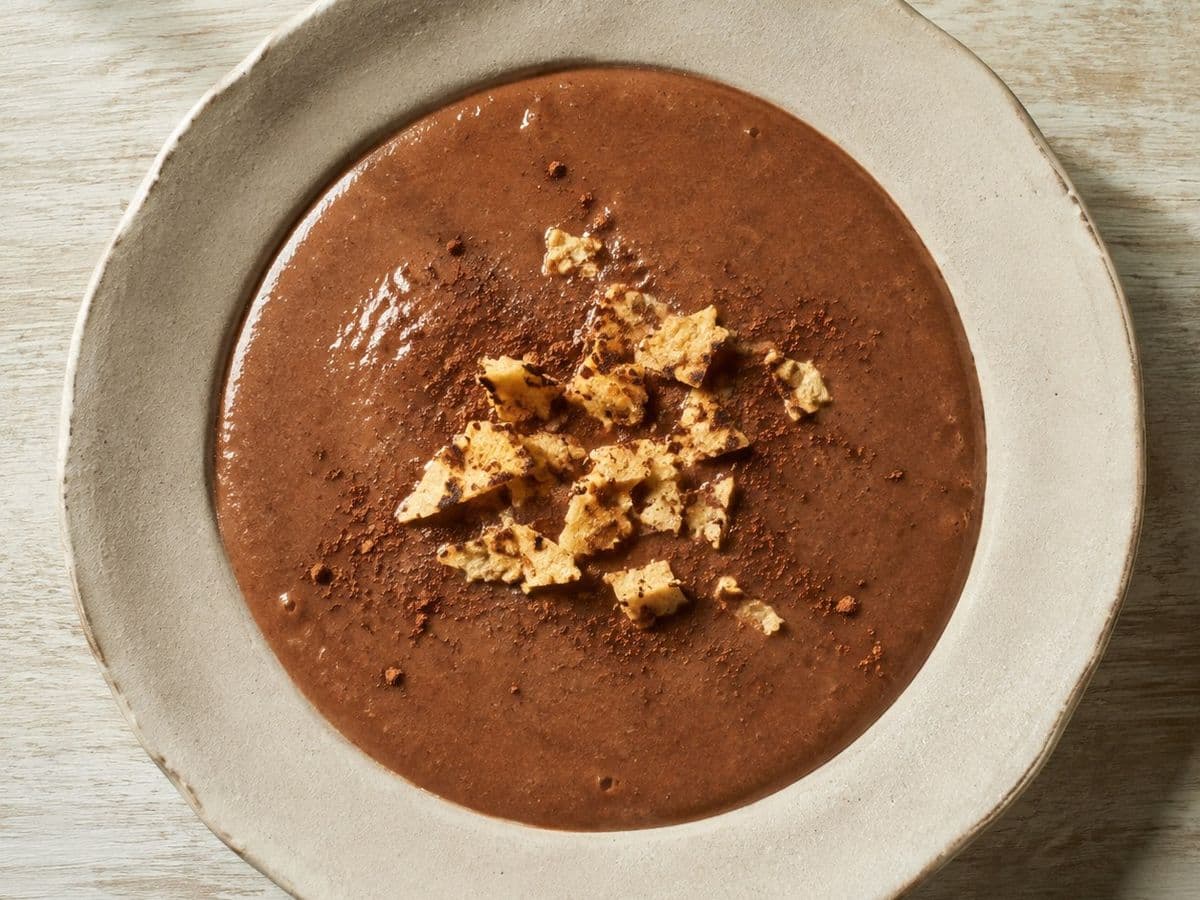 Champurrado, plated as one serving.