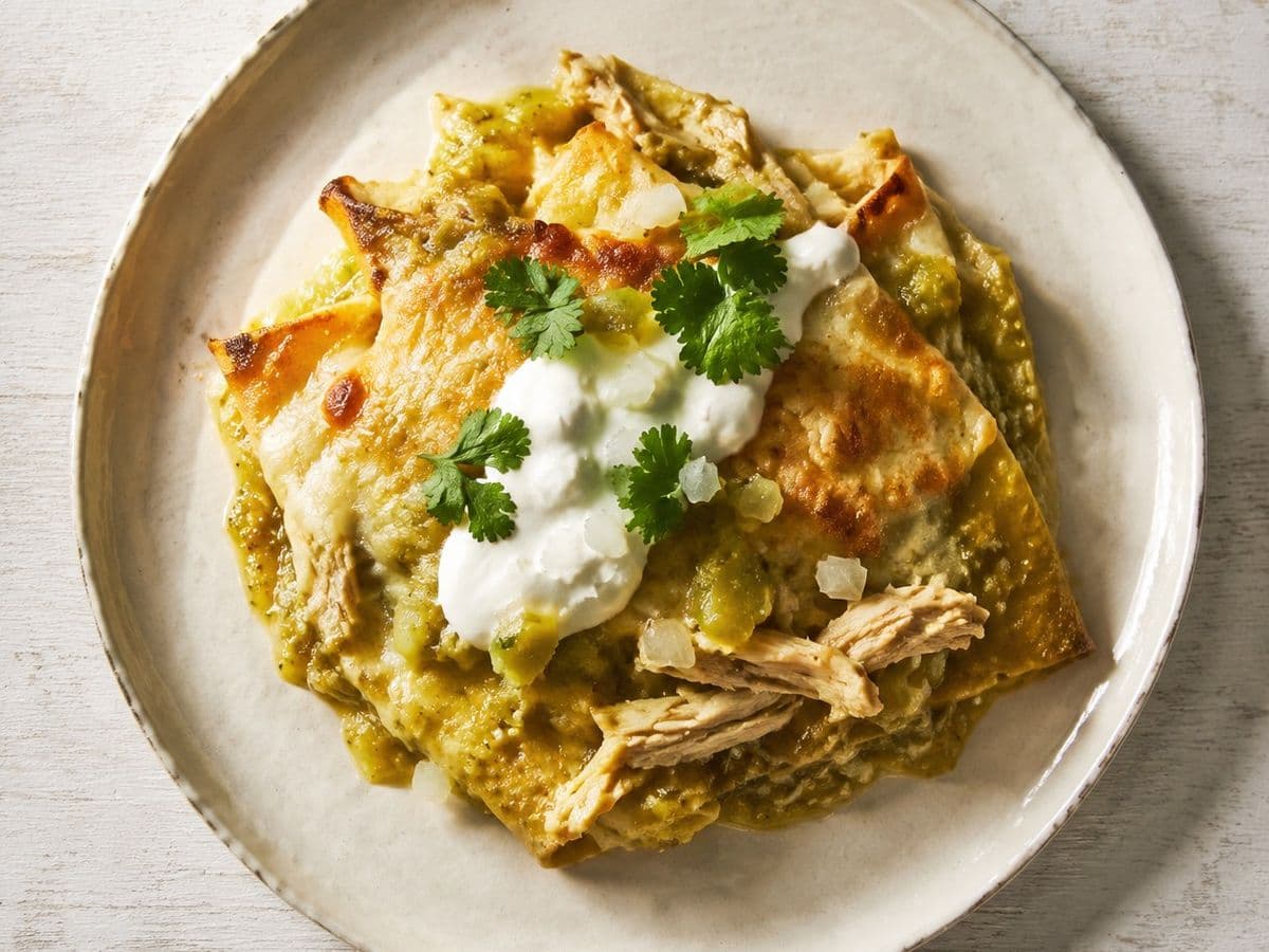 Budin Azteca, plated as one serving.