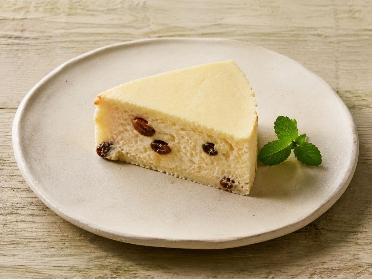 Sernik Cheesecake, plated as one serving.
