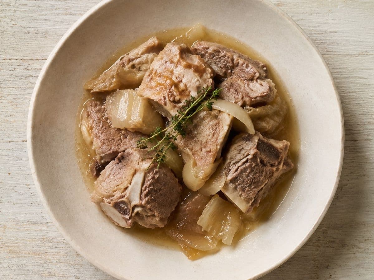 Neck Bones, plated as one serving.