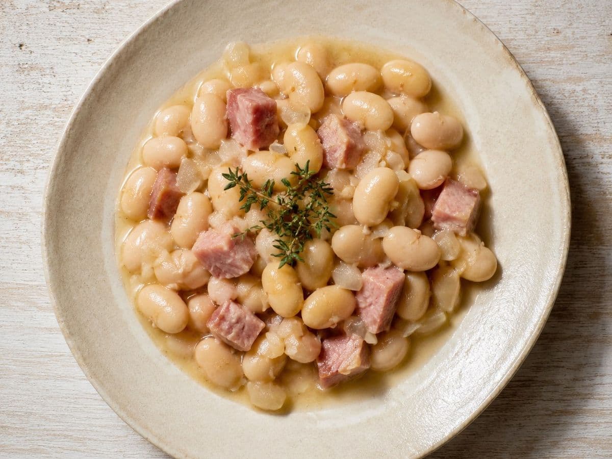 Butter Beans, plated as one serving.