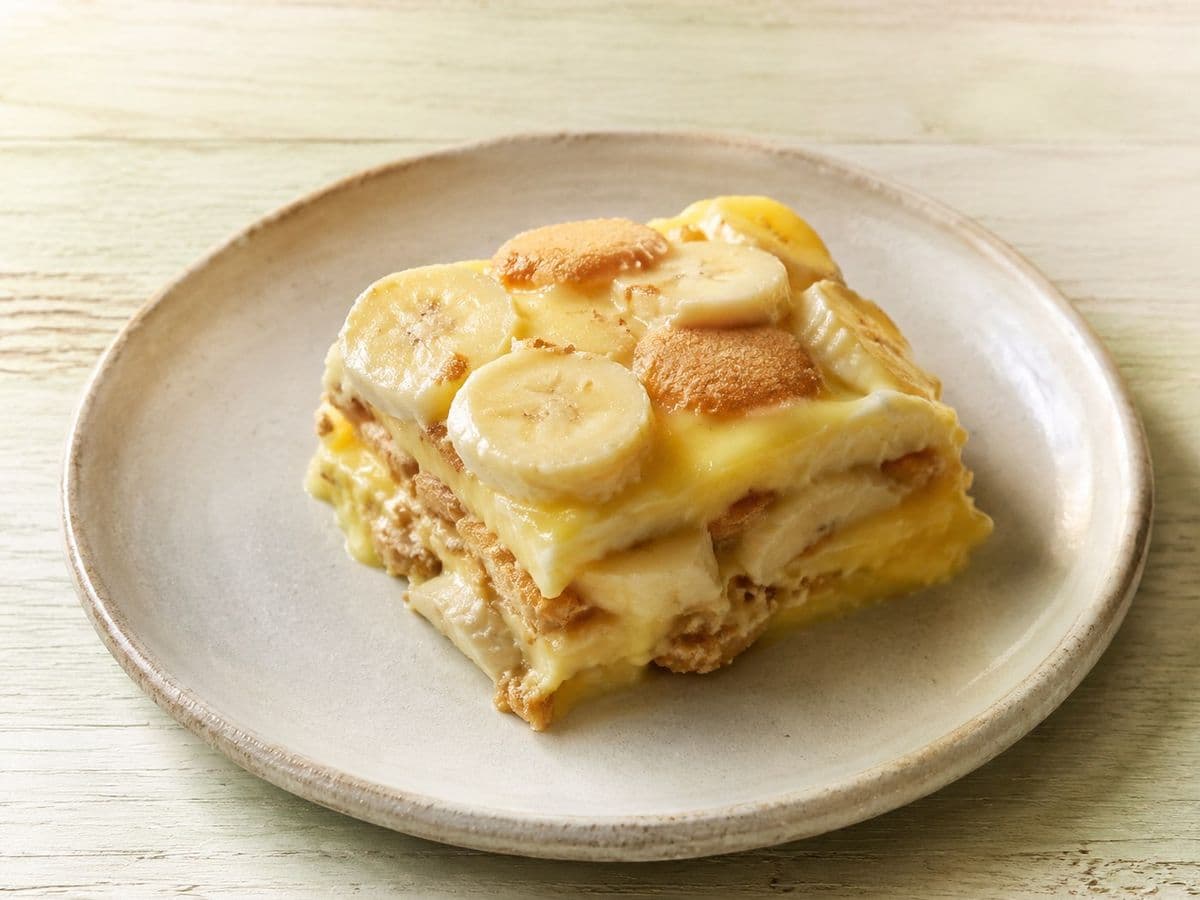 Banana Pudding, plated as one serving.