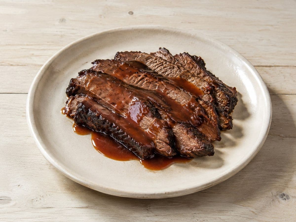 Texas Beef Brisket, plated as one serving.